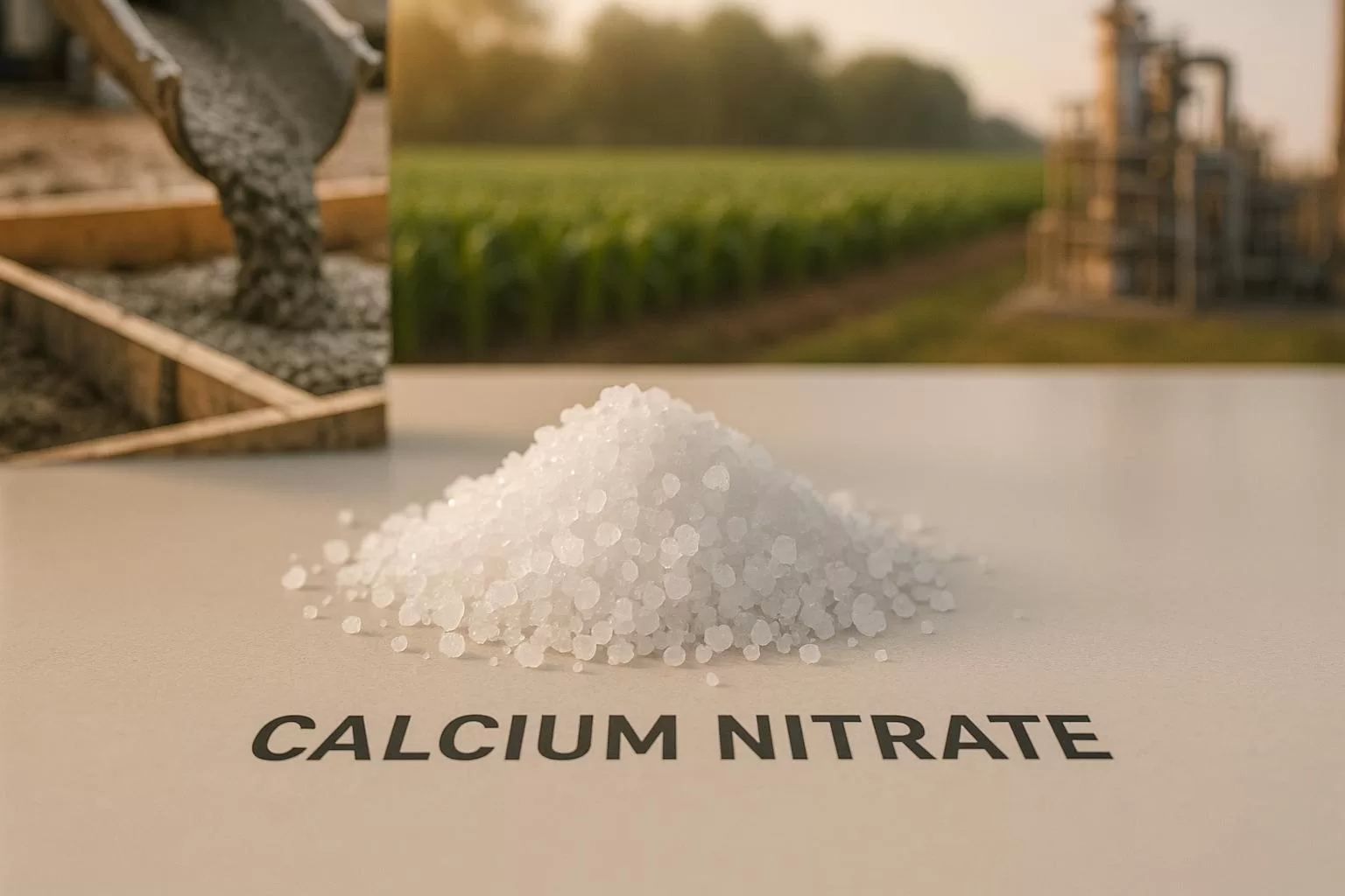 Calcium Nitrate: Concrete Accelerator, Fertilizer & Industrial Advantages
