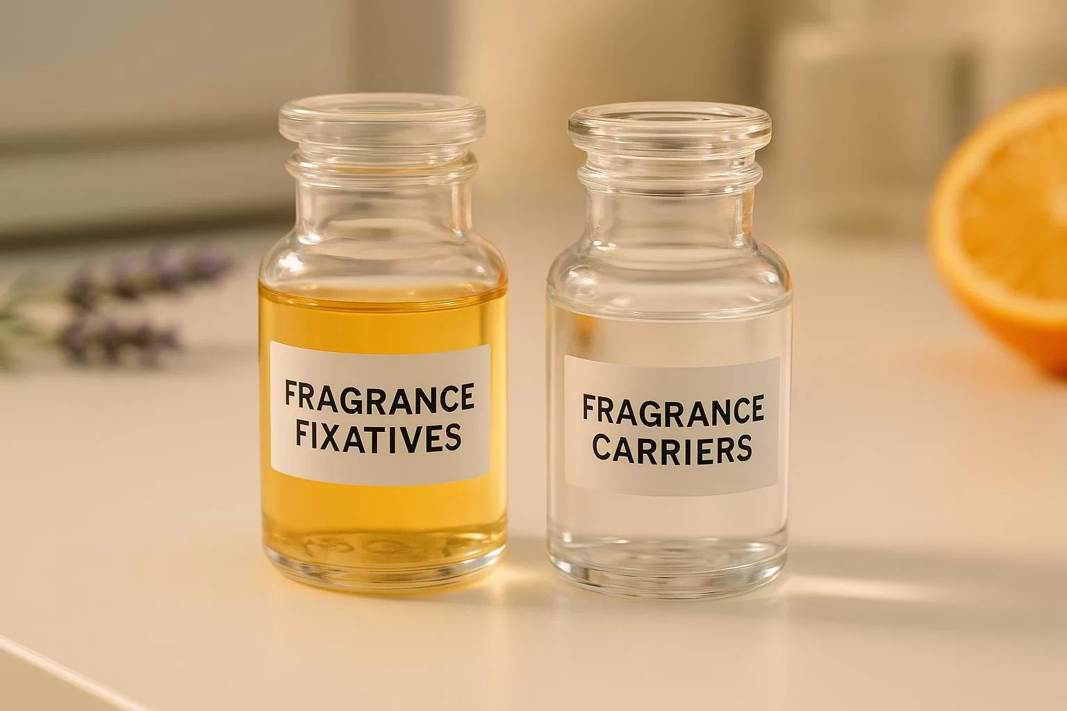 Fragrance Fixatives vs. Carriers: Key Differences