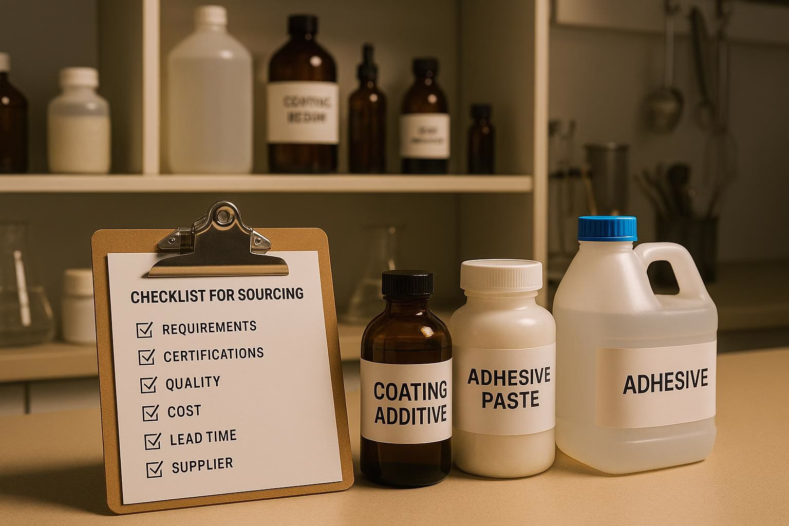 Checklist for Sourcing Coating and Adhesive Chemicals
