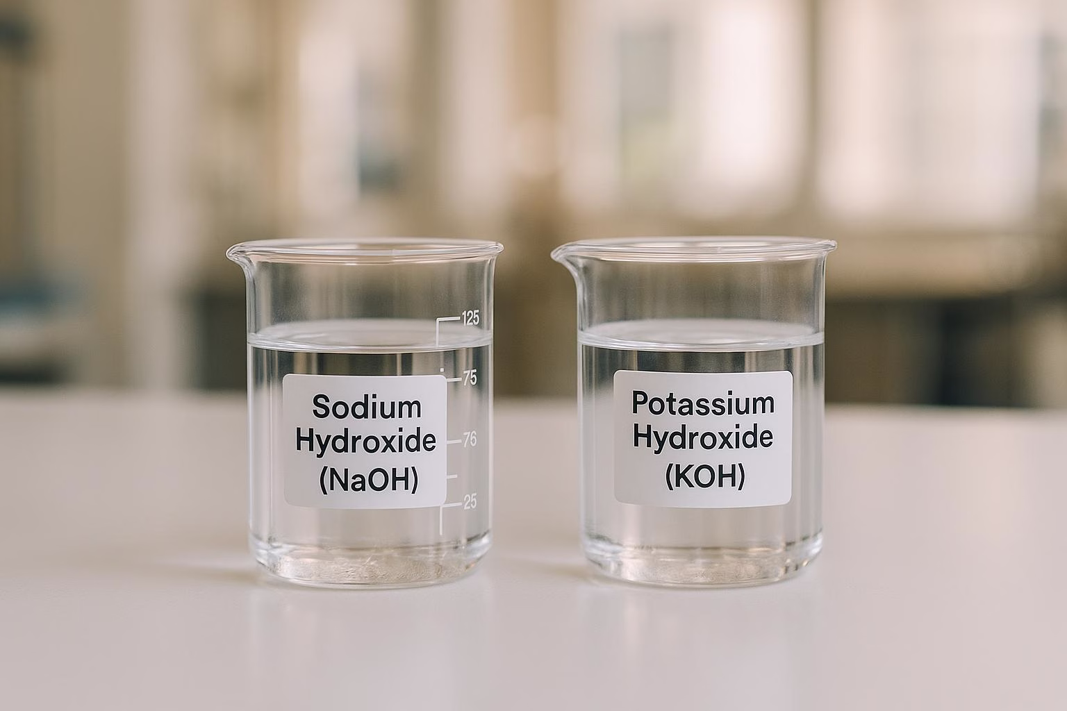 Sodium Hydroxide vs. Potassium Hydroxide