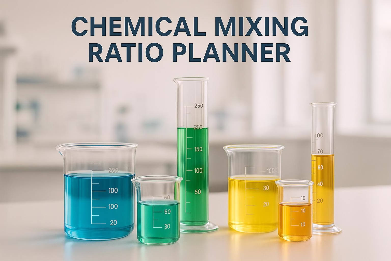 Chemical Mixing Ratio Planner