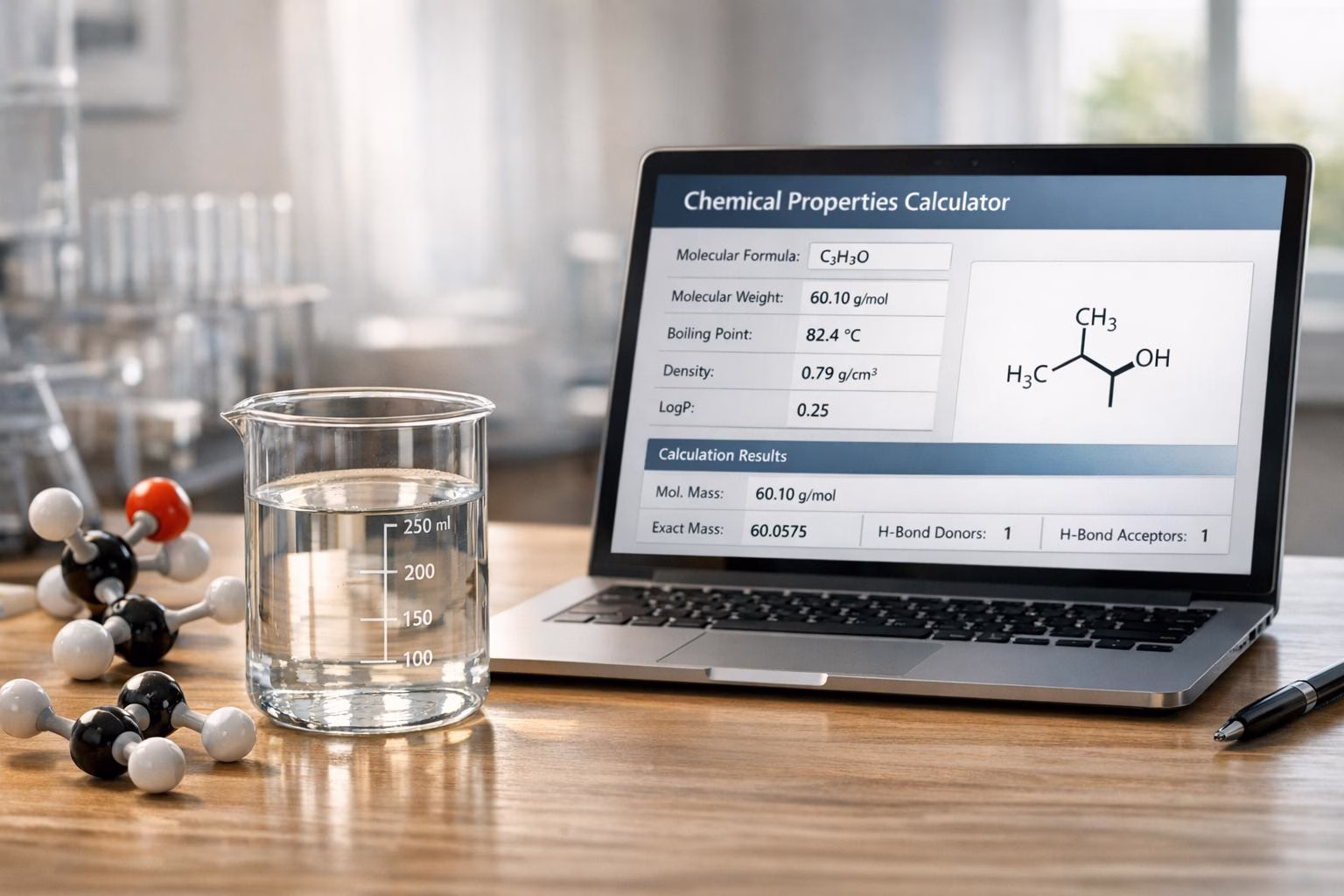 Chemical Properties Calculator