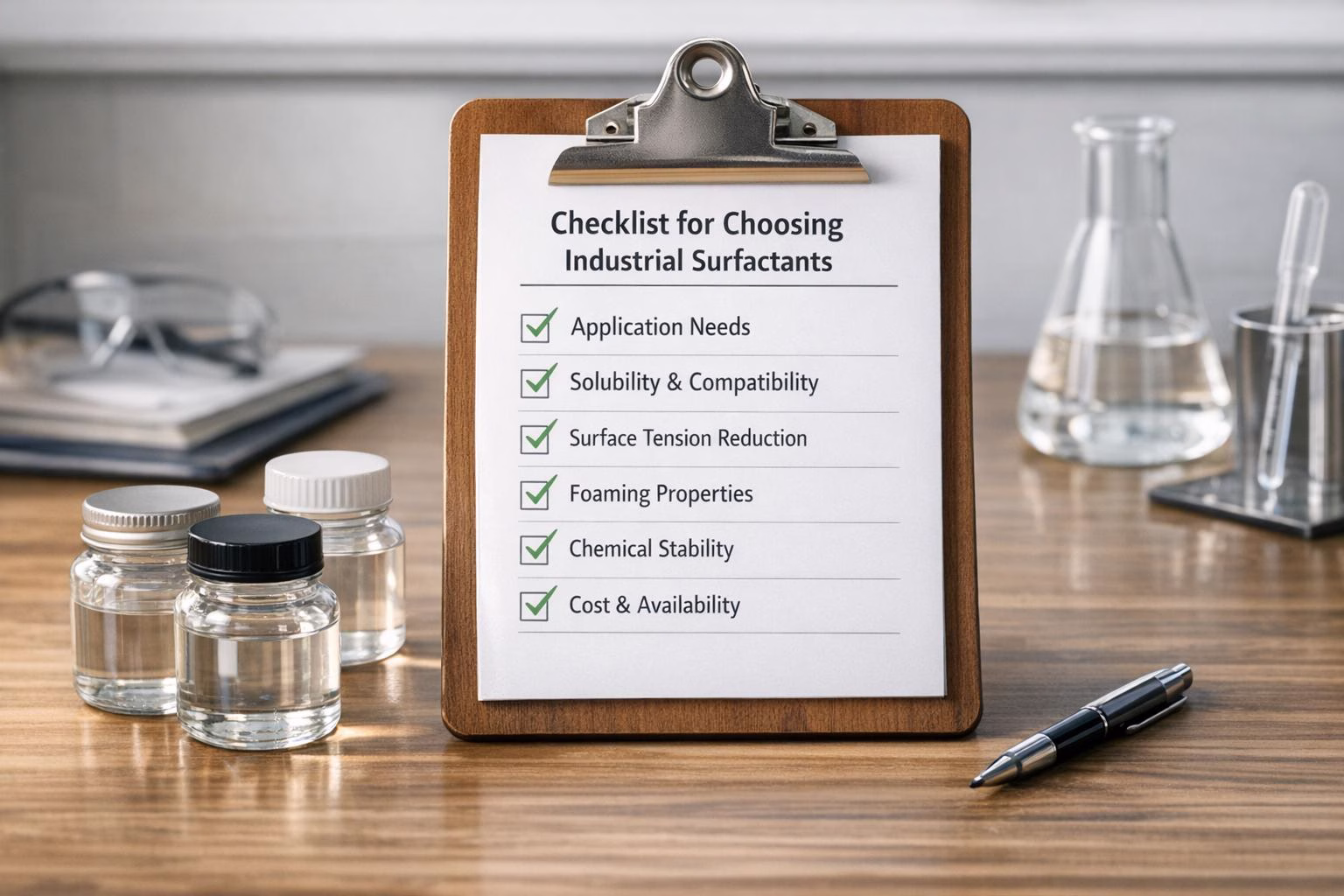 Checklist for Choosing Industrial Surfactants