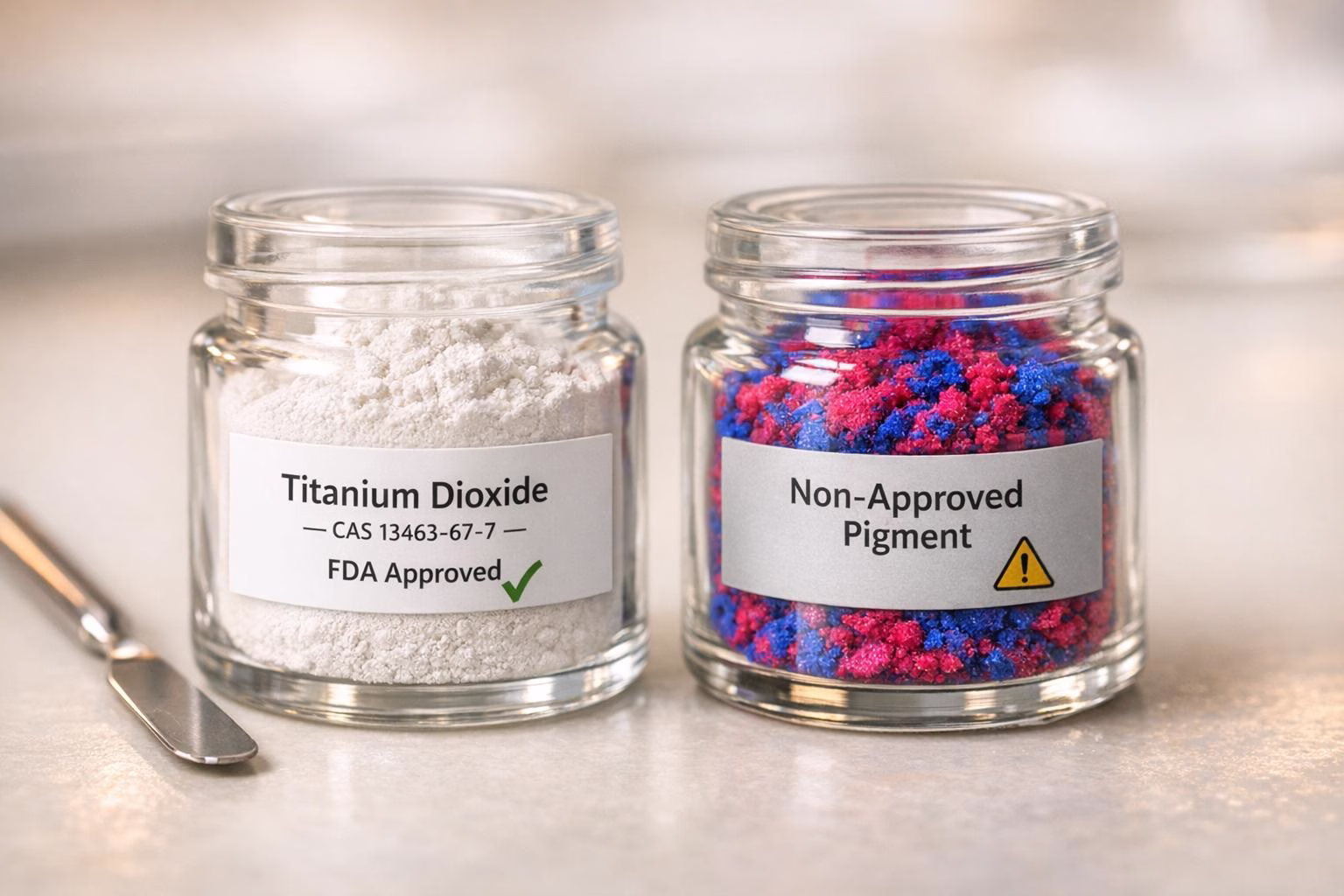FDA-Approved vs. Non-Approved Cosmetic Pigments