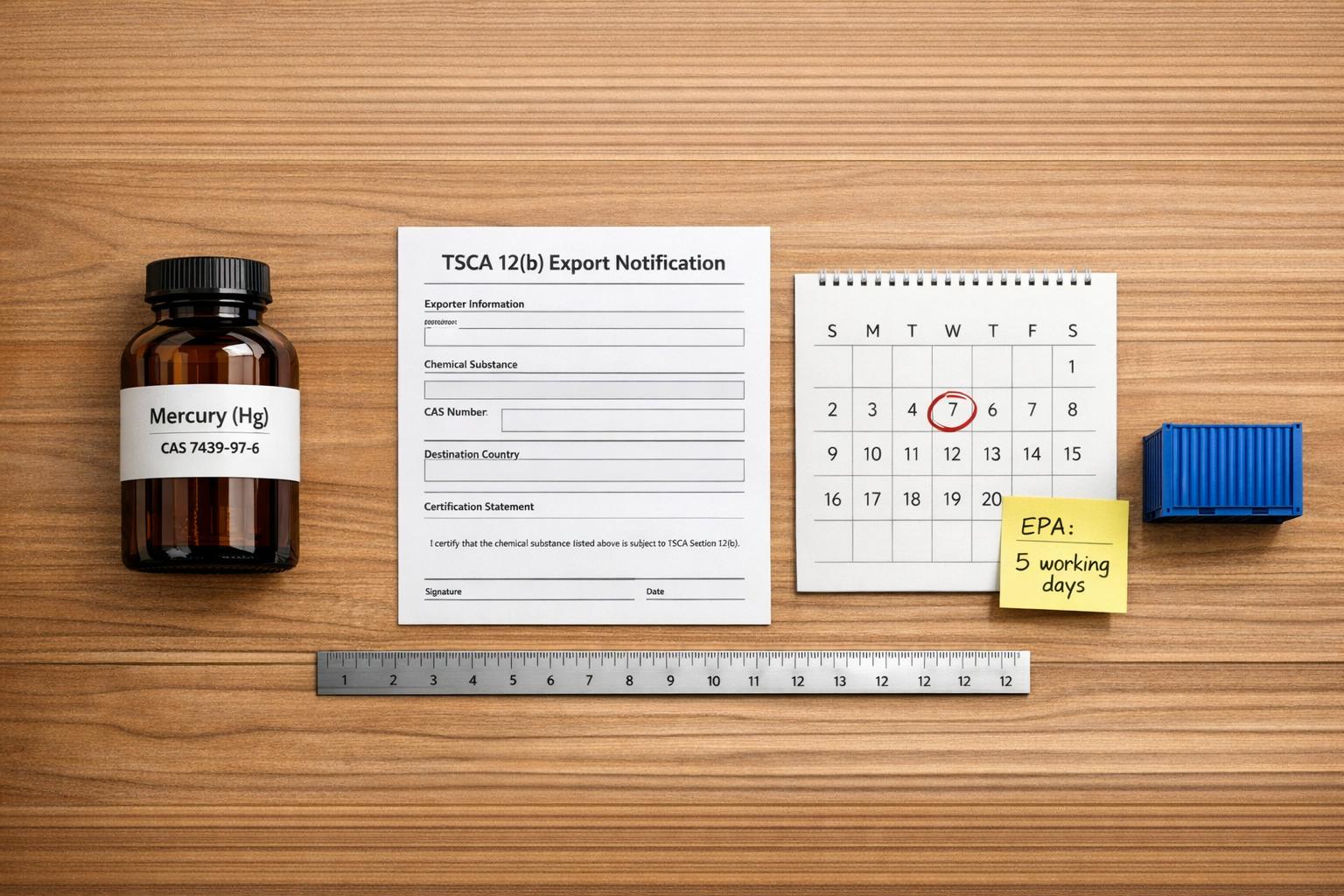 Chemicals Requiring TSCA Export Notification