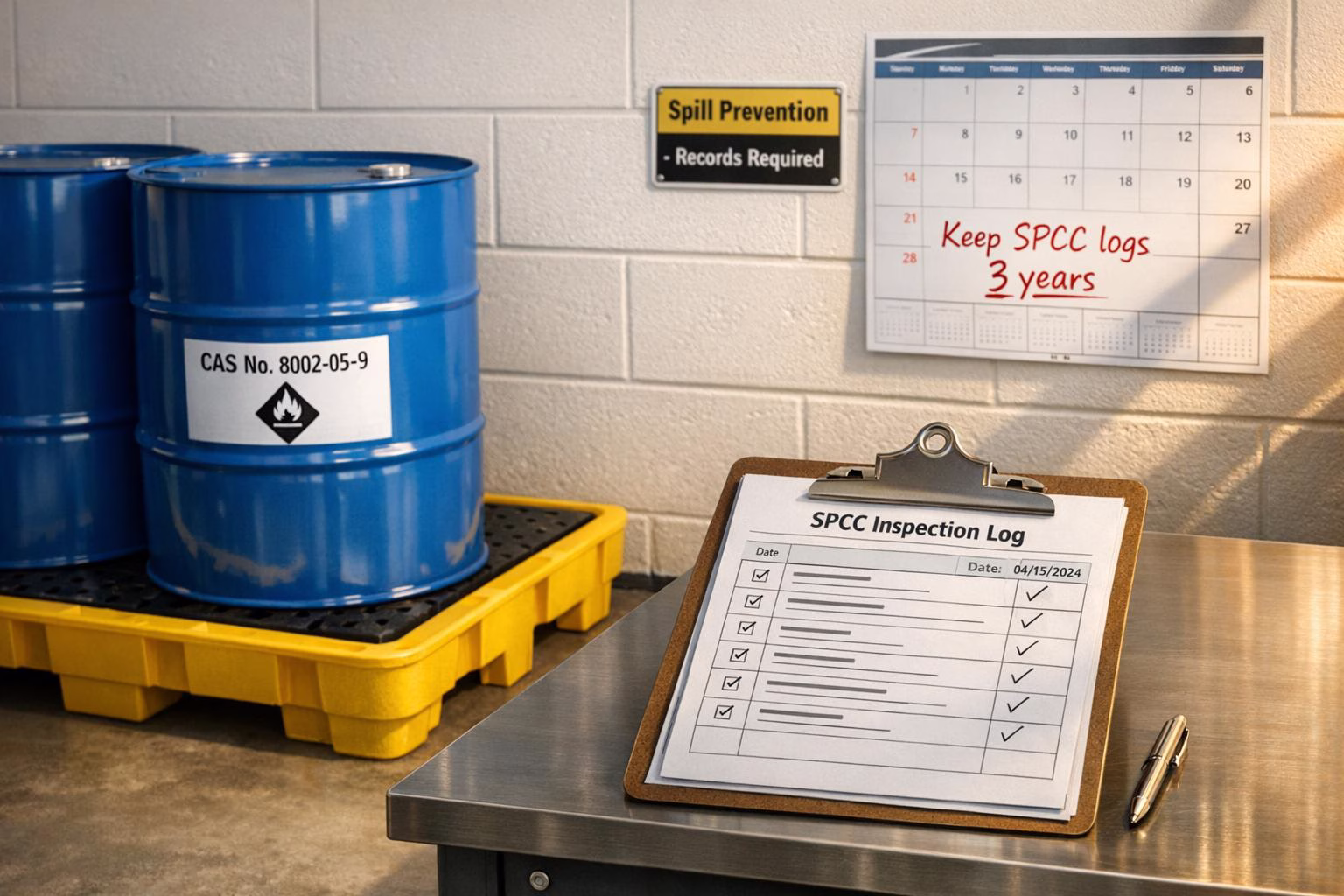 Regulatory Standards for Spill Inspection Records